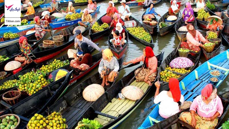 بازار شناور لوک بینتن اندونزی